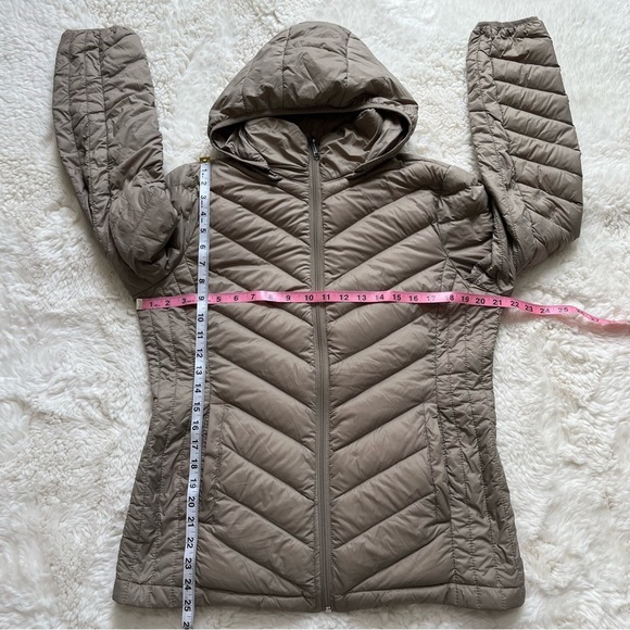 London Fog Packable Down Coat Tan Size Medium - Picture 9 of 12
